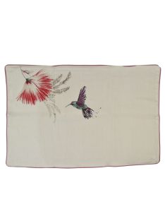   Next Home fehér-lila kétoldalas, kolibris párnahuzat – 75x50 cm