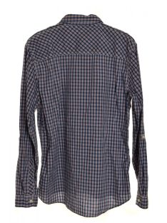 Grand & Hills kockás, hosszú ujjú férfi ing – XL
