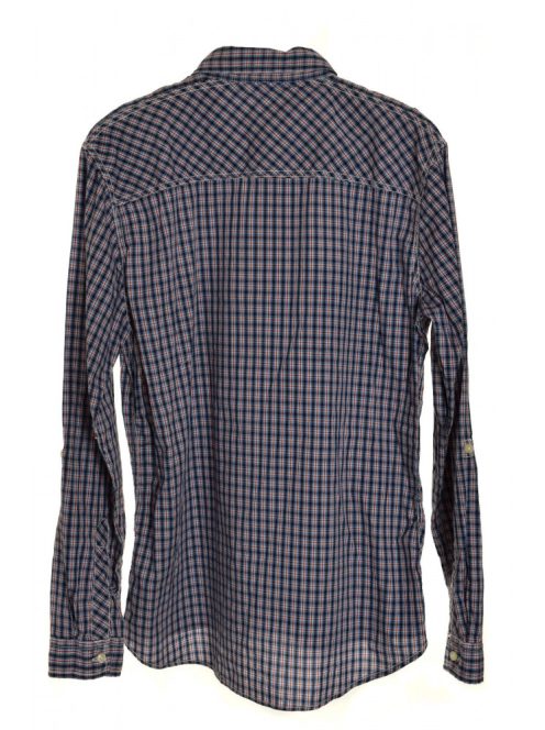 Grand & Hills kockás, hosszú ujjú férfi ing – XL