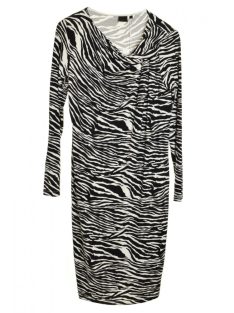 InWear zebra mintás, hosszú ujjú női ruha – M