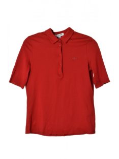 Lacoste vörös, galléros női póló – 36