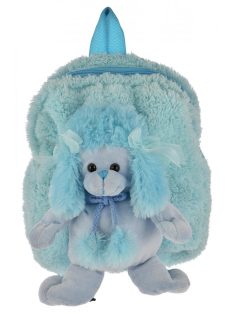 Pack Mates világoskék, pudlis plüss hátizsák – 25 cm