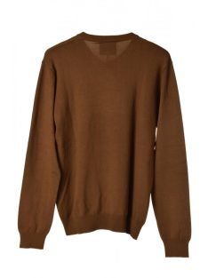 Armani Jeans sötétbarna, műselyem férfi pulóver