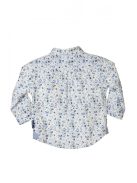 Boboli virágmintás, fehér bébi fiú ing – 62