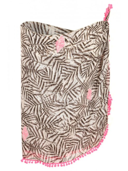 Superdry drapp, rózsaszín, mintás strandkendő