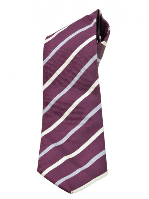 Gant burgundivörös, csíkos, selyem férfi nyakkendő