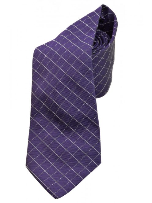 Gant lila, kockás, selyem férfi nyakkendő