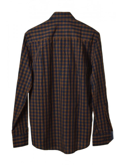 State of Art barna, kockás hosszú ujjú ing – S