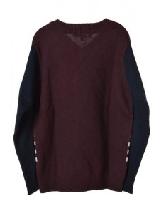Marc Jacobs bordó, v-nyakú fiú pulóver – 116