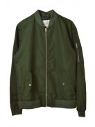 Jack & Jones sötétzöld bomber dzseki – L