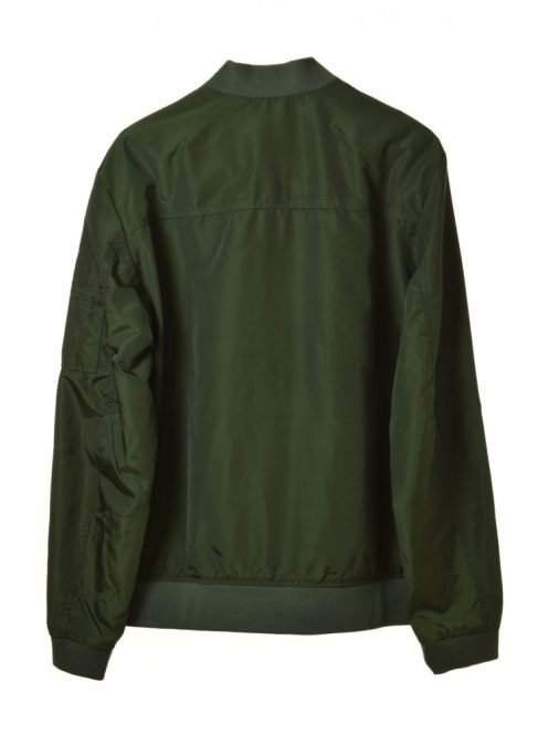 Jack & Jones sötétzöld bomber dzseki – L