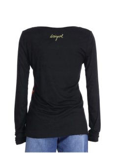 Desigual Soraya fekete, mintás női felső – S