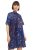 Desigual Florence kék, virágmintás női ruha – 36