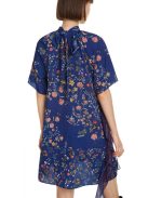 Desigual Florence kék, virágmintás női ruha – 36