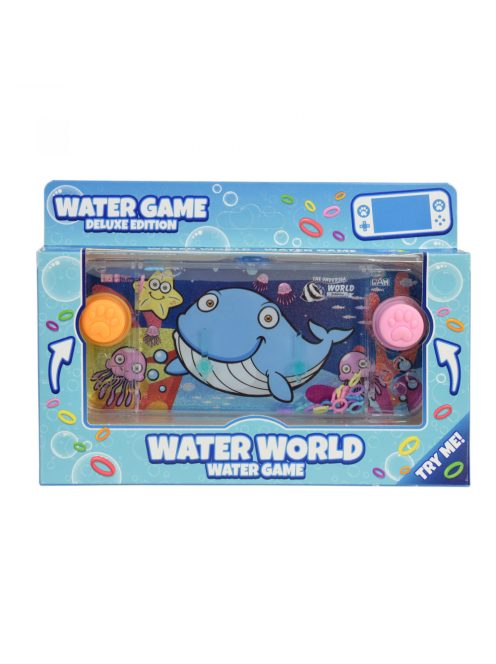Water World vízi karikás játék – 17x8 cm, bálna