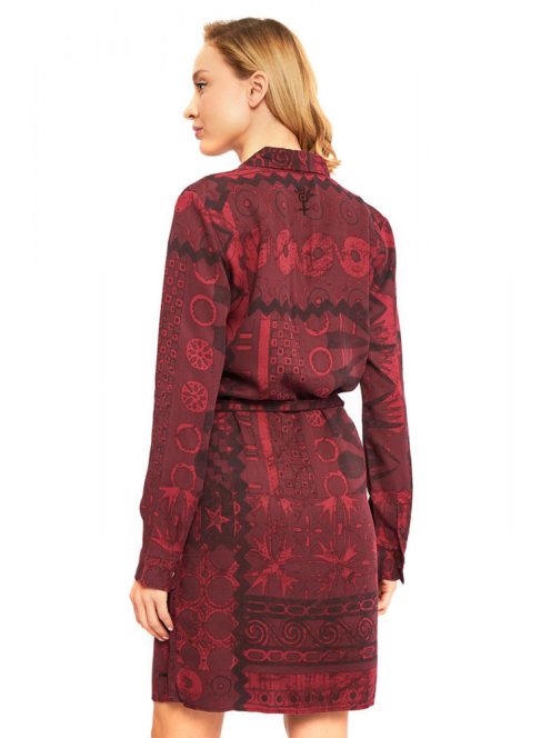 Desigual Erin sötétvörös női ruha – 38