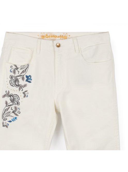 Desigual Artemisa fehér női farmernadrág – 28