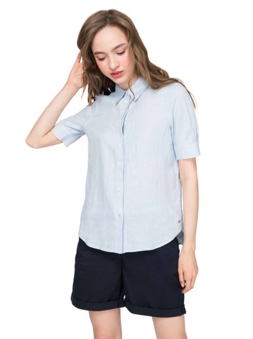 Tommy Hilfiger kék, len női ing – 36 EU