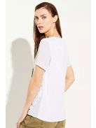 Comma fehér, szörf mintás női póló – 36