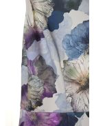Comma lila, virágmintás női ruha – 38