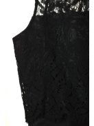 Comma fekete, csipkés női ruha – 40