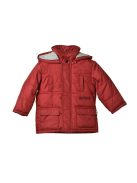 BHPC piros, pamut béléses bébi téli kabát