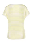 s. Oliver fehér-sárga csíkos női póló – 36