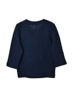   Grain de blé sötétkék baba hosszú ujjú felső – 68 cm