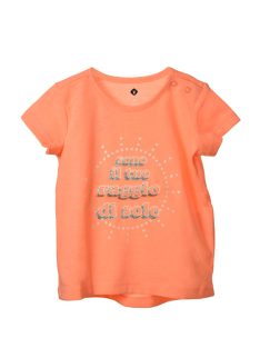   Grain de blé barackszínű, csillogó baba lány póló – 68 cm