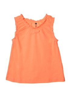 Grain de blé barackszínű lány ujjatlan felső – 80 cm
