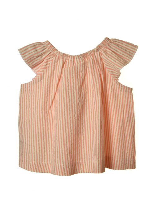 Grain de blé csíkos bébi lány blúz – 59 cm