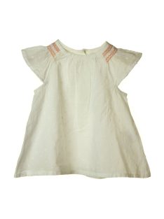 Grain de blé fehér lány blúz – 68 cm