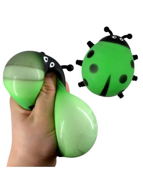 Katicabogár stresszlabda – 8 cm, zöld