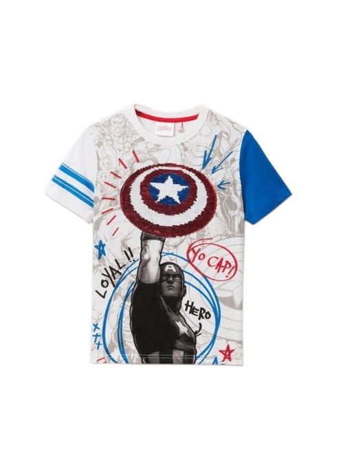 Desigual Amerika kapitány fehér fiú póló – 11-12 év