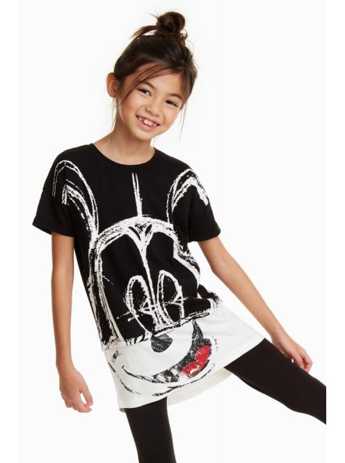 Desigual Mickey egér fekete lány póló