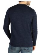 Calvin Klein sötétkék, mintás férfi kötött pulóver – M