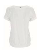 Comma fehér, gumis szegélyes női póló – 38