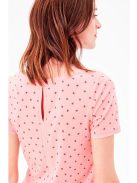 s. Oliver rózsaszín, apró mintás női póló – 40