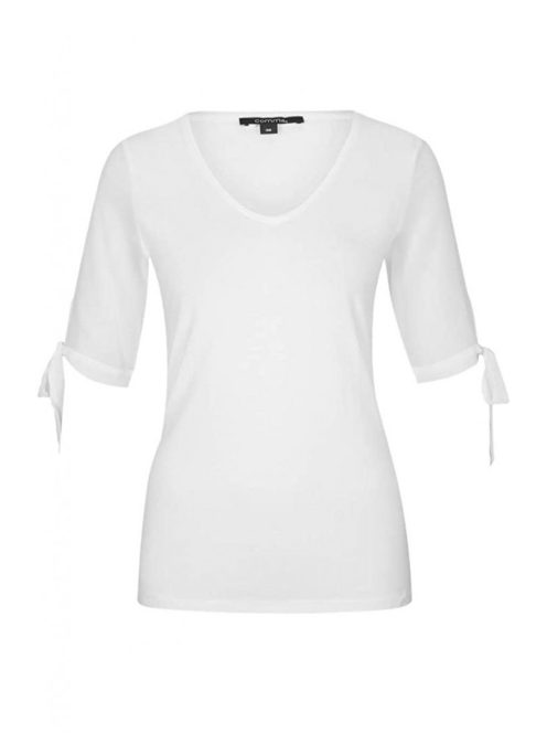 Comma fehér, v-nyakú női póló – 44