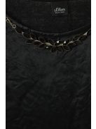s. Oliver Black Label fekete, elegáns női blúz – 44