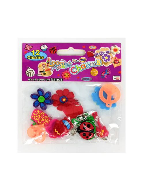 Loom Twister charms ékszerdíszek – 12 db