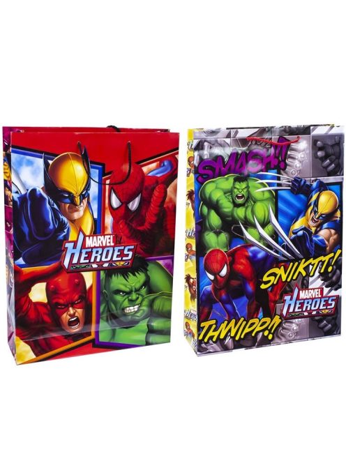 Marvel szuperhősök nagy méretű ajándék tasak – 45x33x10 cm