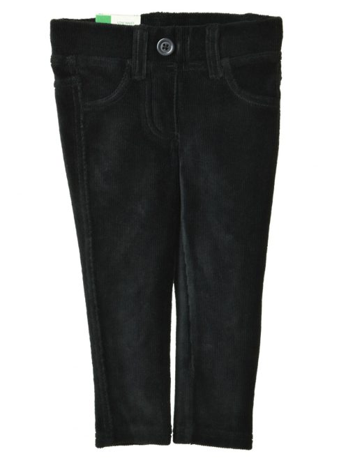 Benetton fekete kordbársony gyerek nadrág – 82 cm