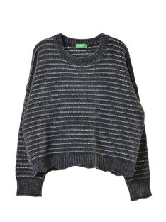 Benetton sötétszürke, bársony lány pulóver – 110 cm