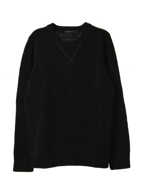 Sisley fekete bársony fiú pulóver – 140 cm