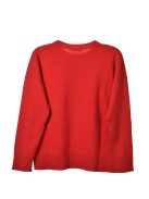 Benetton piros, kötött lány pulóver – 120 cm