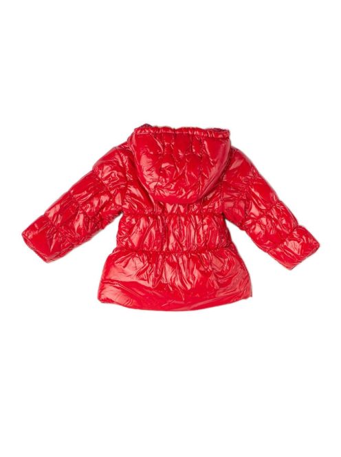 Benetton piros bébi lány téli kabát – 62 cm