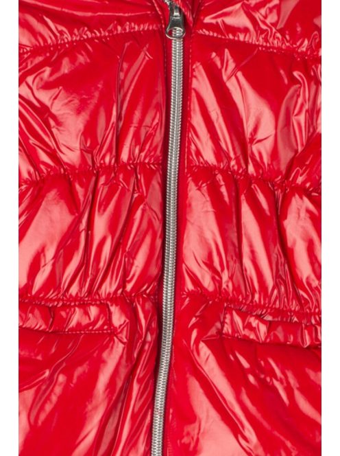 Benetton piros bébi lány téli kabát – 62 cm