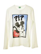 Benetton Mickey Egér fehér fiú felső – 170 cm