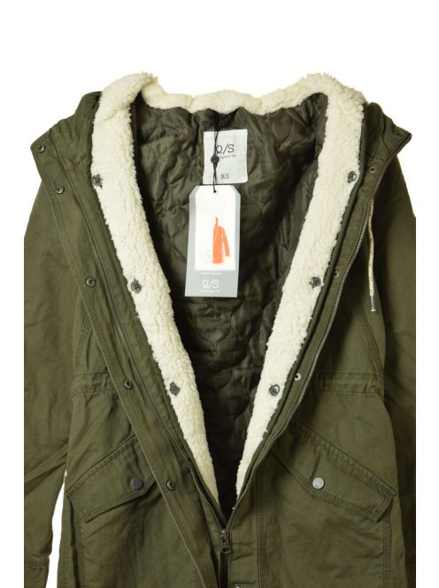 Q/S khaki, 2 az 1-ben női kabát – XS